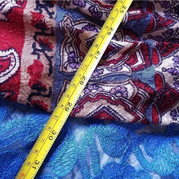 Parking Permit Free Size Mlticlrd ElasticWaist AbstractPrint Maxi Women’s Skirt. - Picture 6 of 7